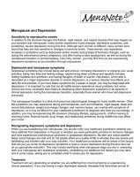 MenoNote Menopause and Depression Graphic